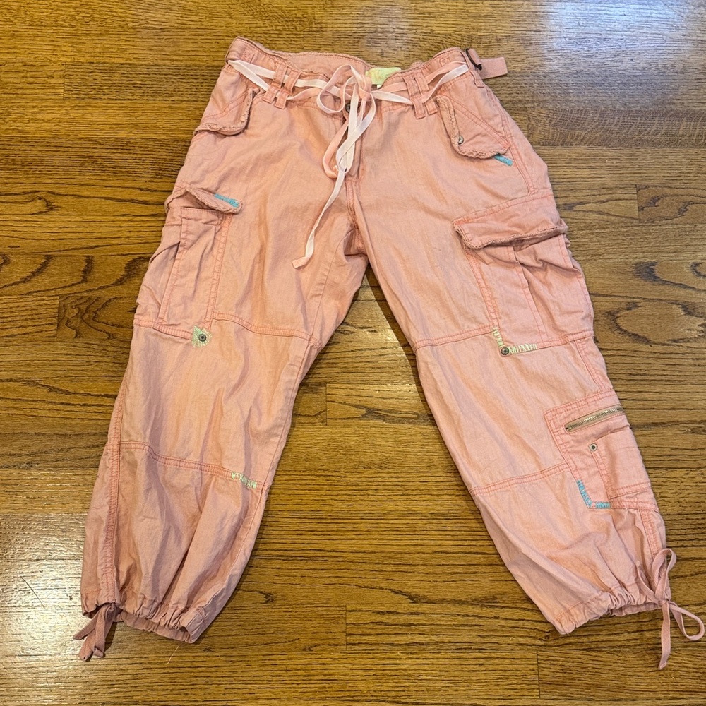 Women’s Miss Me Light Pink Cargo Pants M Vintage